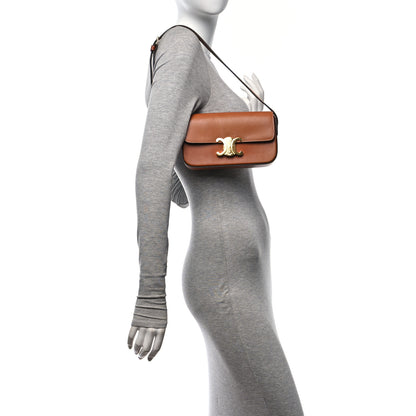 Celine Natural Calfskin Triomphe Shoulder Bag Tan 2 of 11