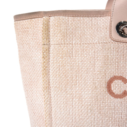 Chanel Canvas Large Deauville Tote Pink 13 of 20