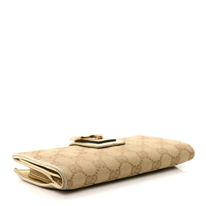 Gucci Monogram Abbey Continental Wallet Gold 4 of 11