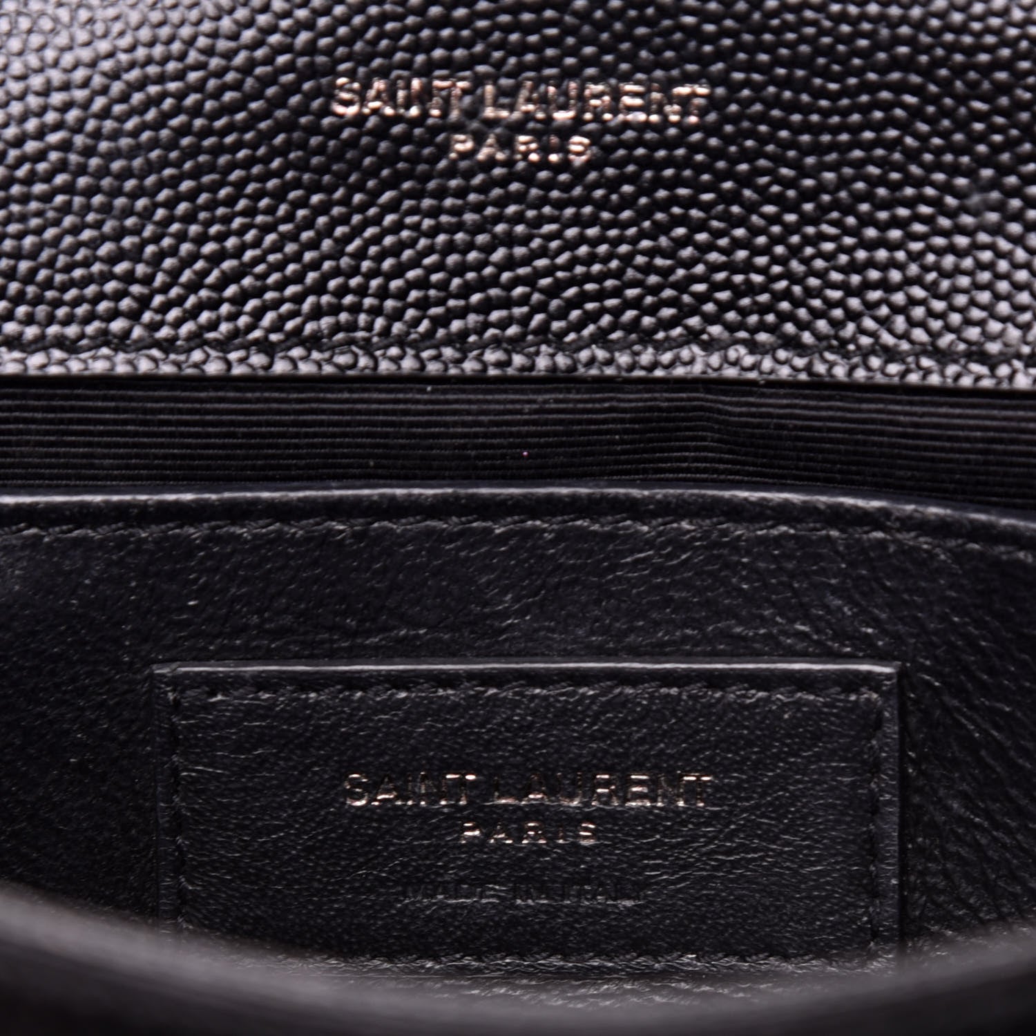Saint Laurent Grain De Poudre Small Monogram Kate Satchel Black 6 of 8