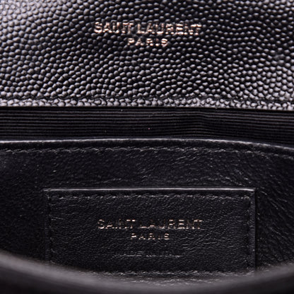 Saint Laurent Grain De Poudre Small Monogram Kate Satchel Black 6 of 8