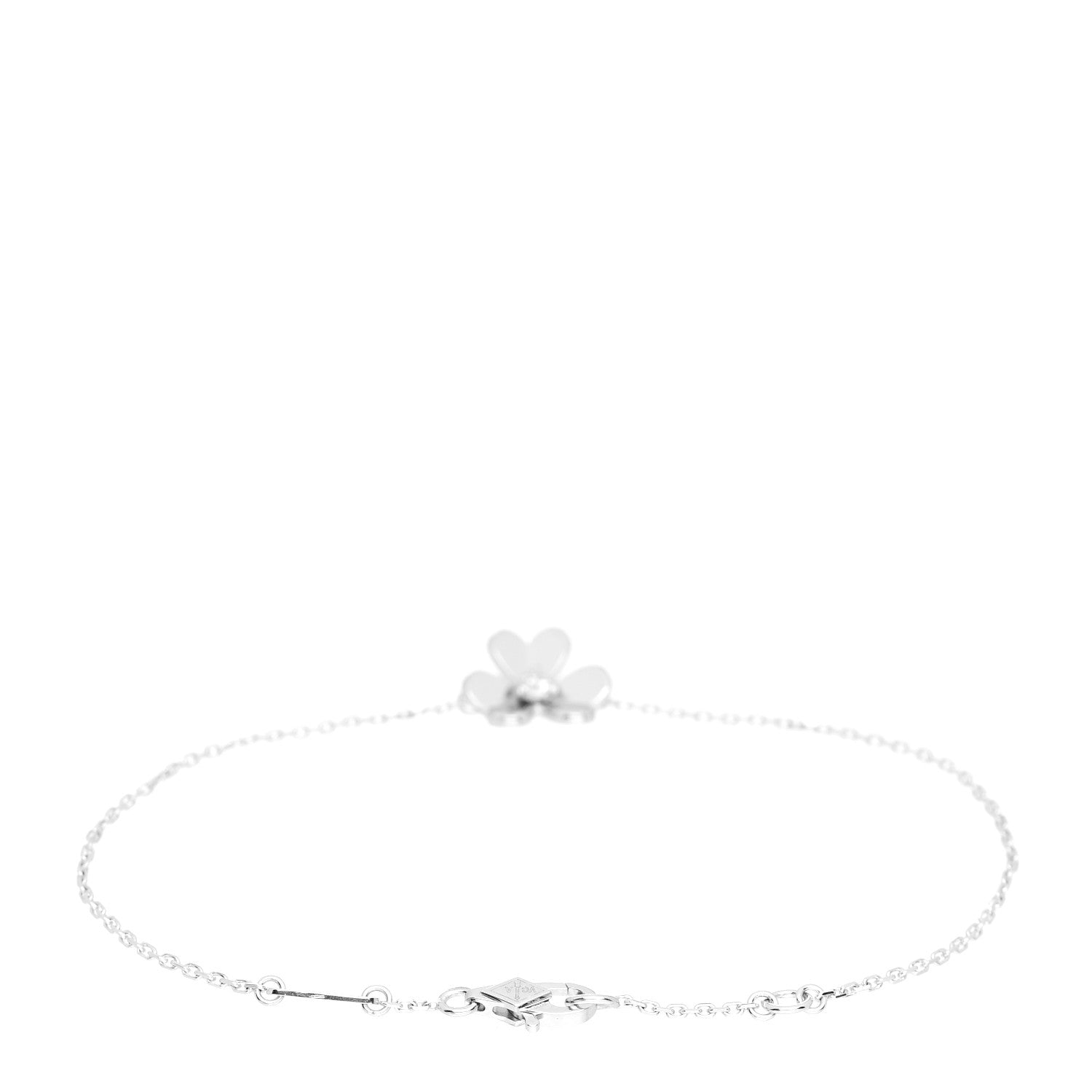 Van Cleef & Arpels 18K White Gold Diamond Mini Frivole Bracelet 3 of 5