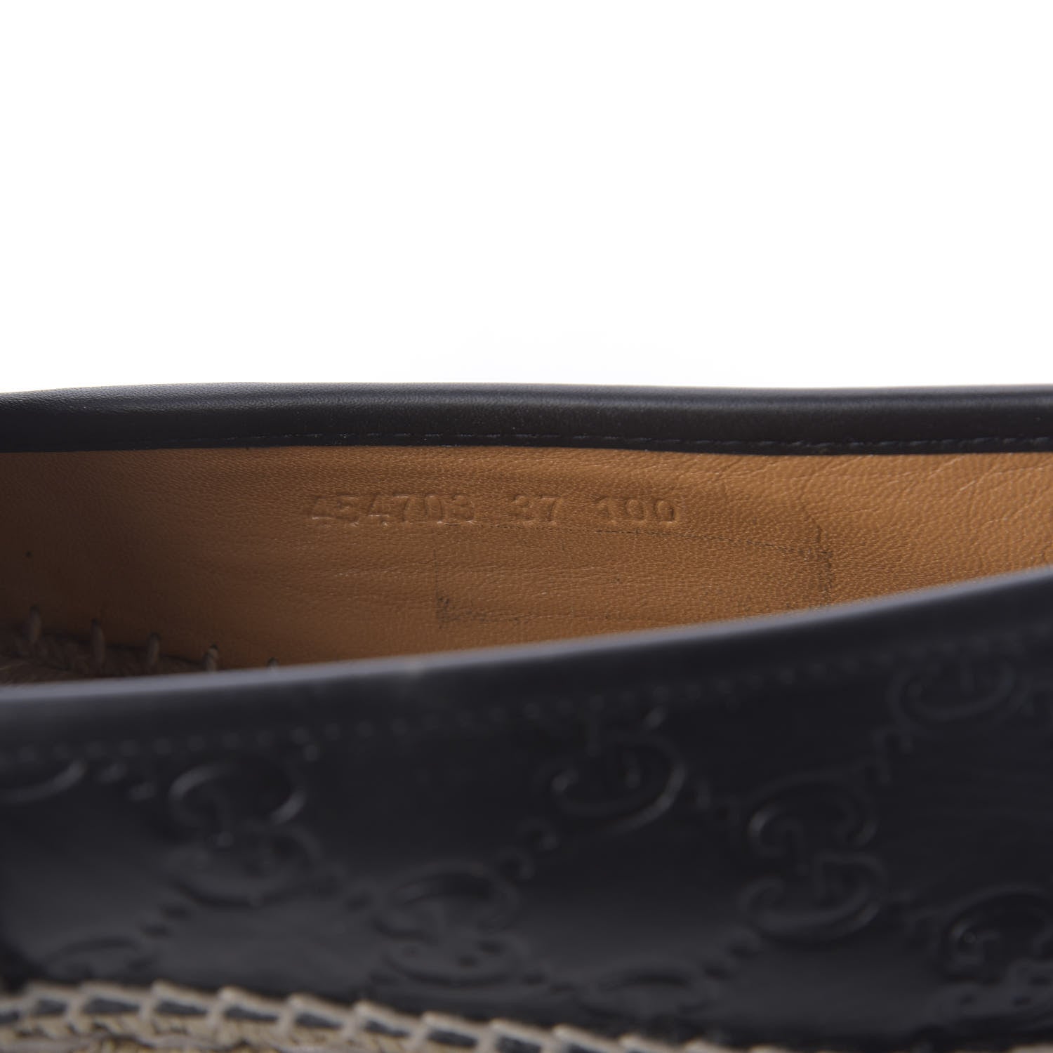 Gucci Guccissima Signature Espadrilles 37 Black 11 of 13