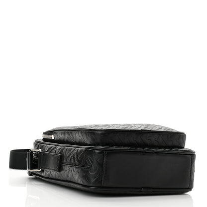 Burberry Calfskin Embossed TB Freddie Crossbody Bag Black 3 of 8