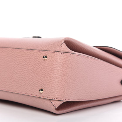 Gucci Dollar Calfskin Medium Interlocking G Top Handle Shoulder Bag Soft Pink 7 of 10