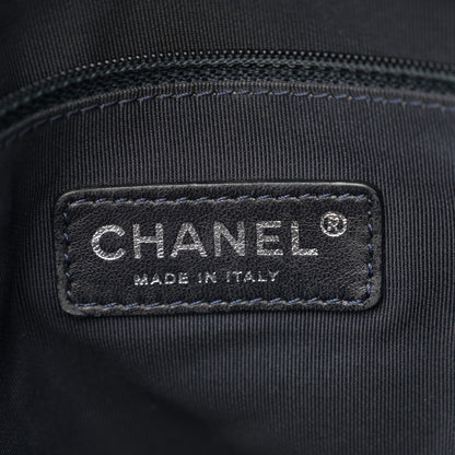 Chanel Denim Quilted CC Tote Bag Blue 6 of 14