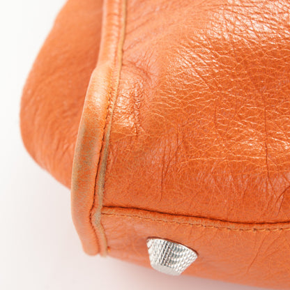 Balenciaga Agneau Giant 12 Silver Hardware Work Tangerine 10 of 10