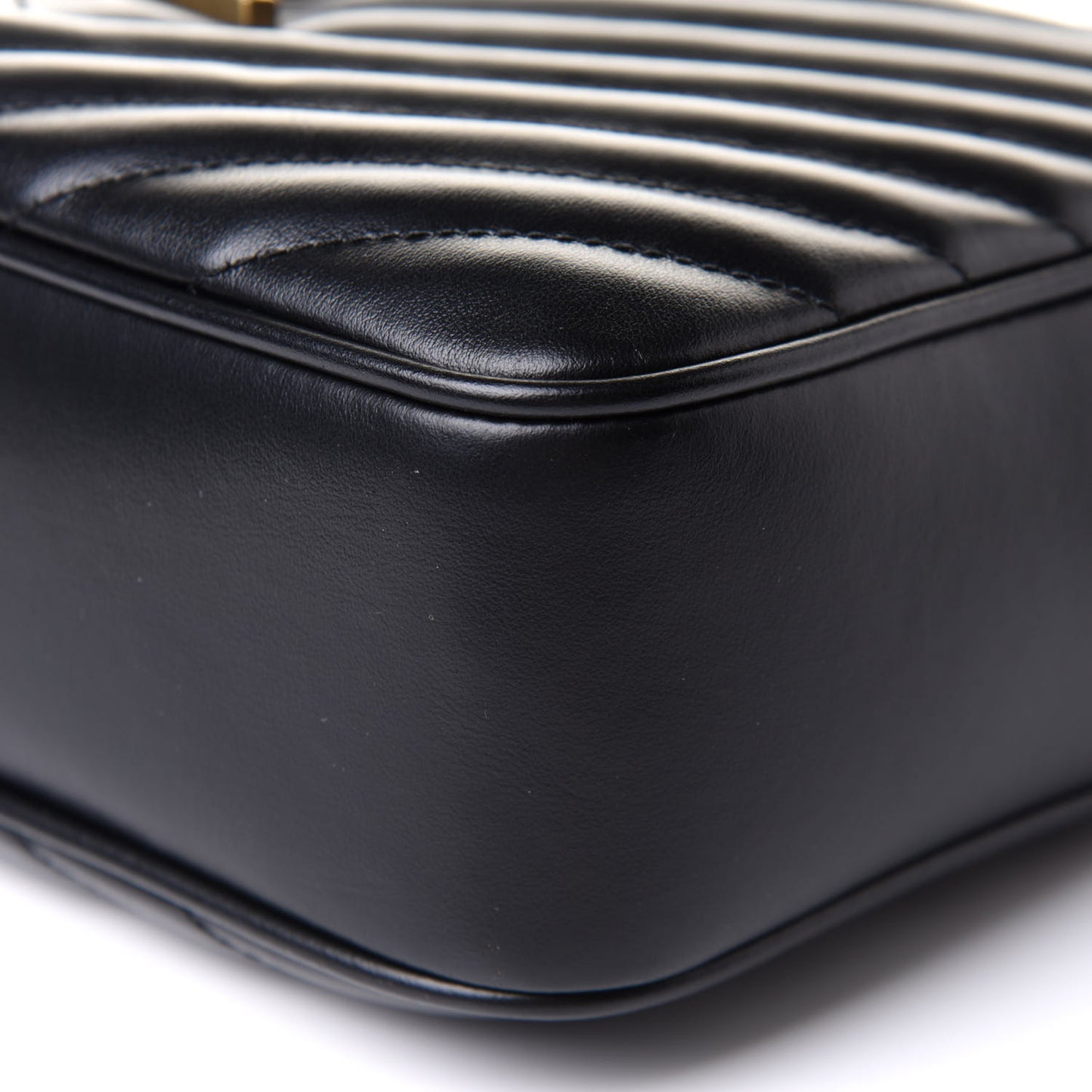 Calfskin Matelasse Monogram Lou Camera Bag Black
