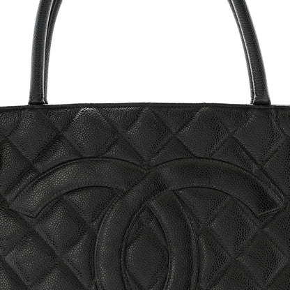 Chanel Caviar Quilted Medallion Tote Black 8 of 12