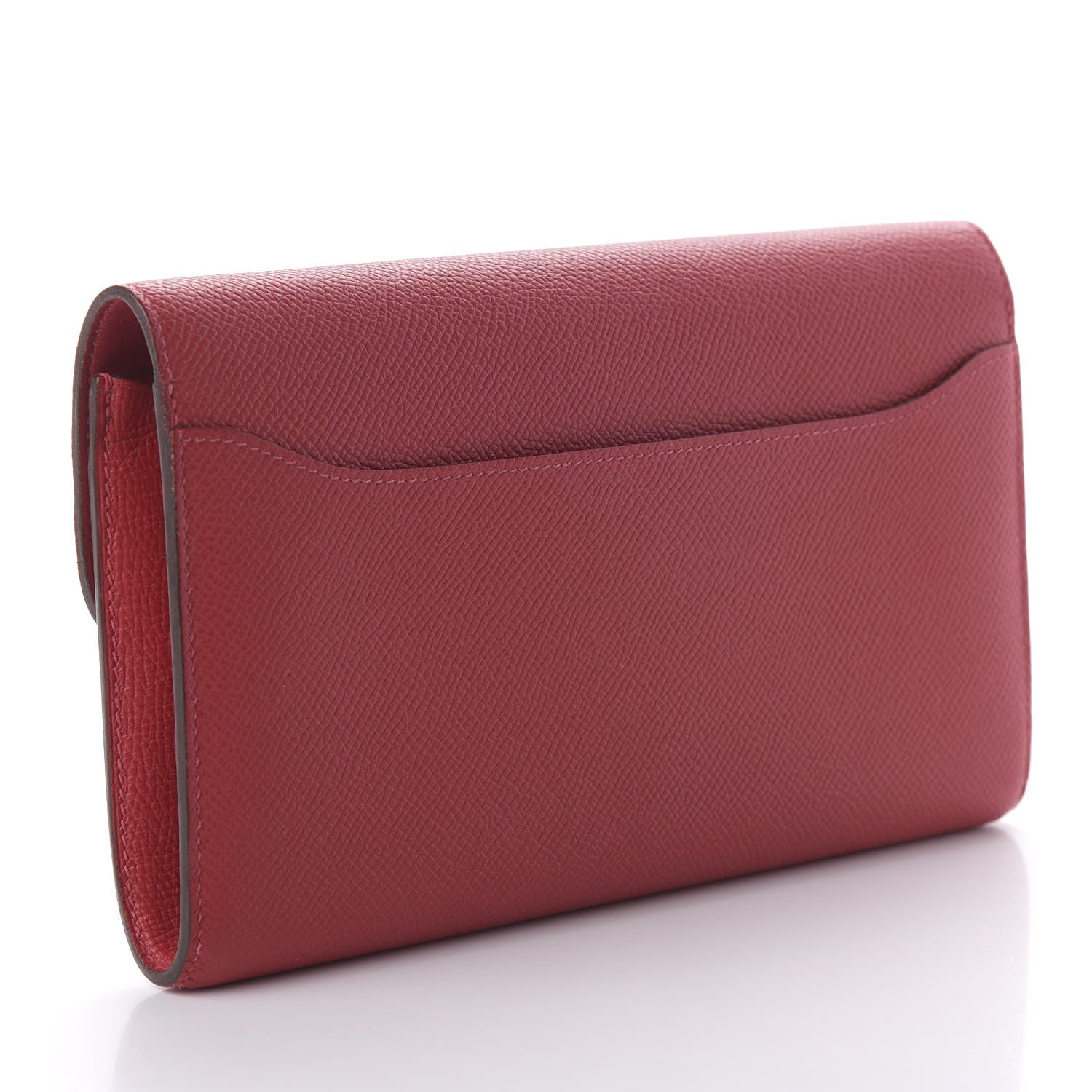 Hermes Epsom Constance Long Wallet Rouge Casaque 3 of 9