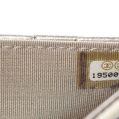 Chanel Metallic Calfskin Quilted Boy Wallet On Chain WOC Gold 8 of 18