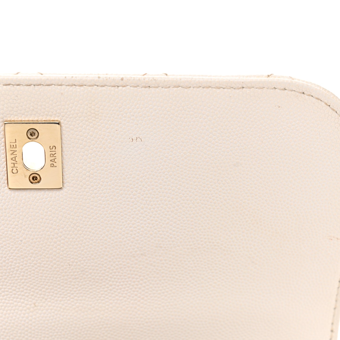 Caviar Quilted Medium Business Affinity Flap White