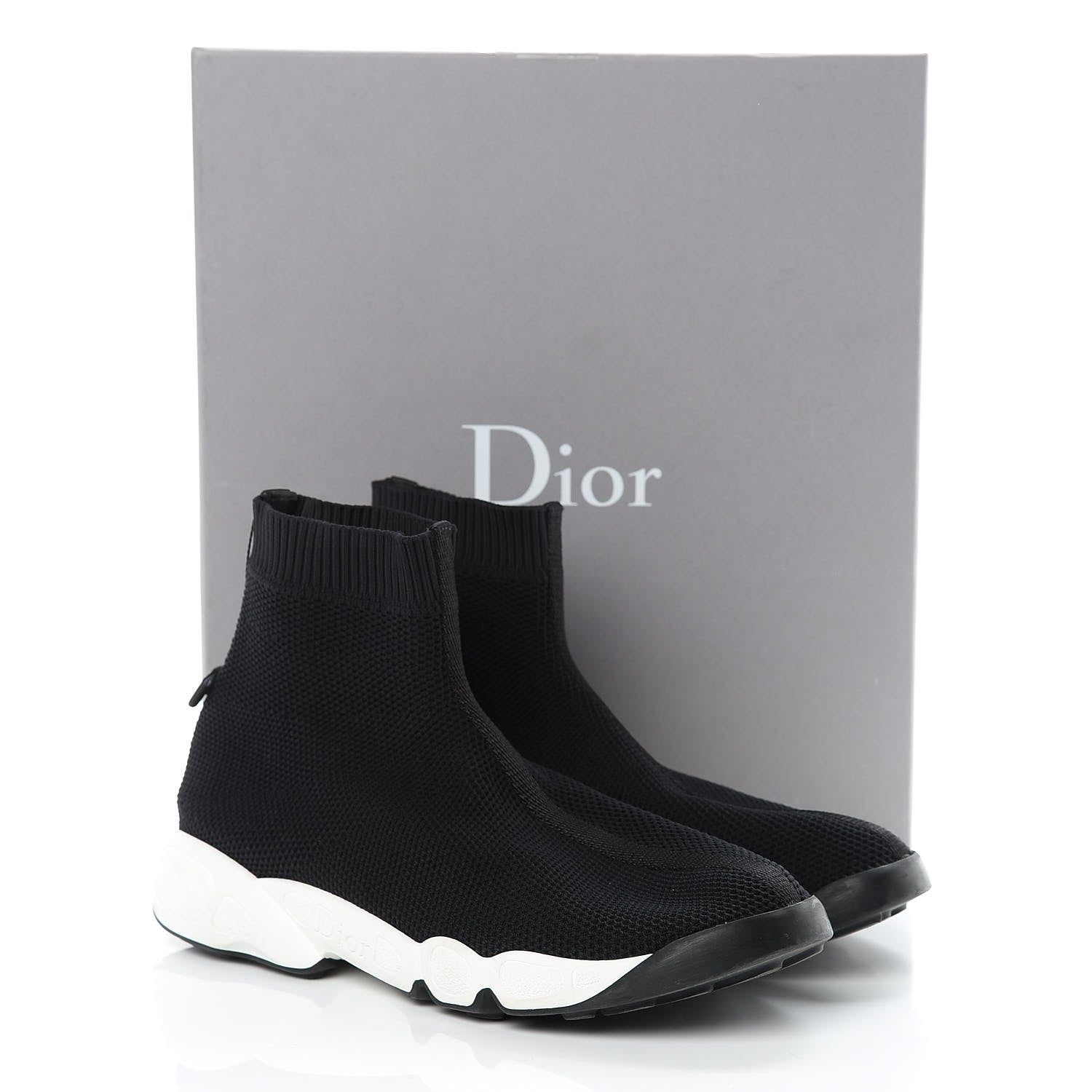 Christian Dior Technical Canvas Fusion High Top Sneakers 39.5 Black 9 of 9