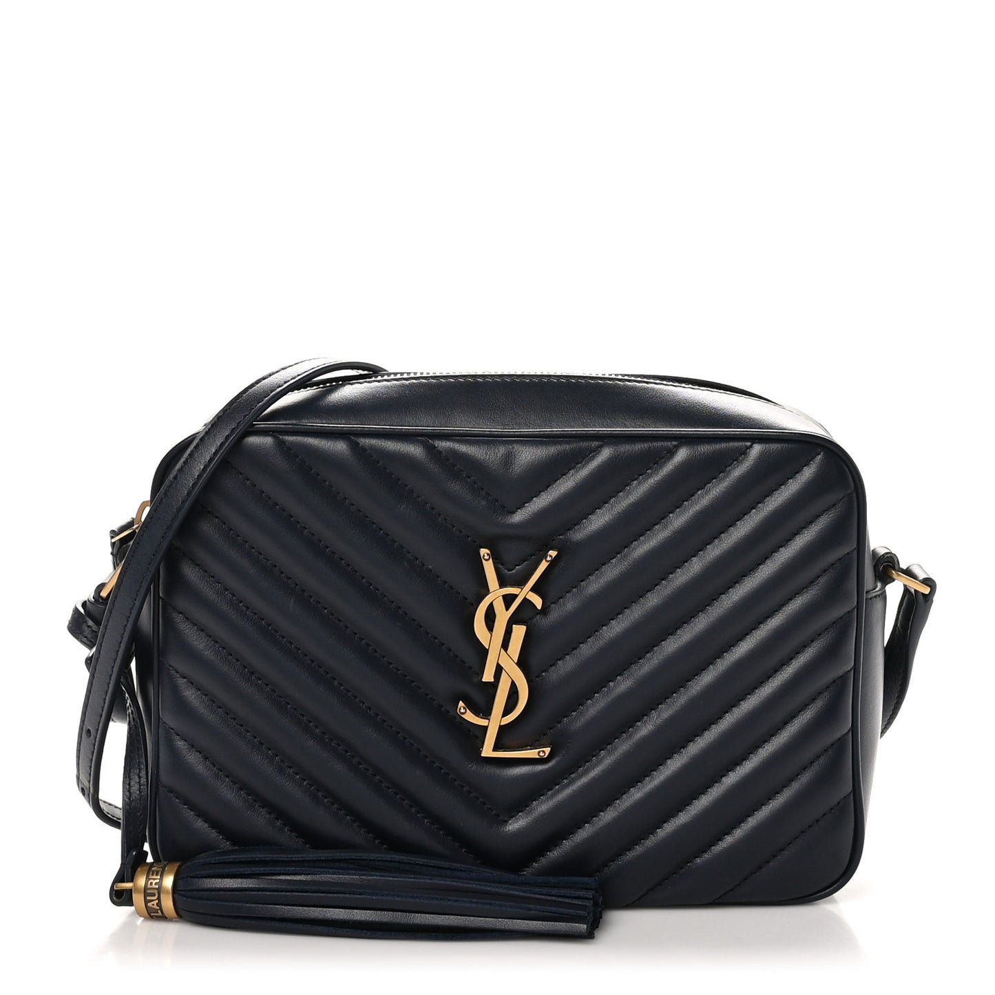Calfskin Matelasse Monogram Lou Camera Bag Deep Marine