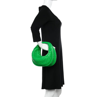 Bottega Veneta Rubber Intreccio Padded Mini Jodie Parakeet 2 of 9
