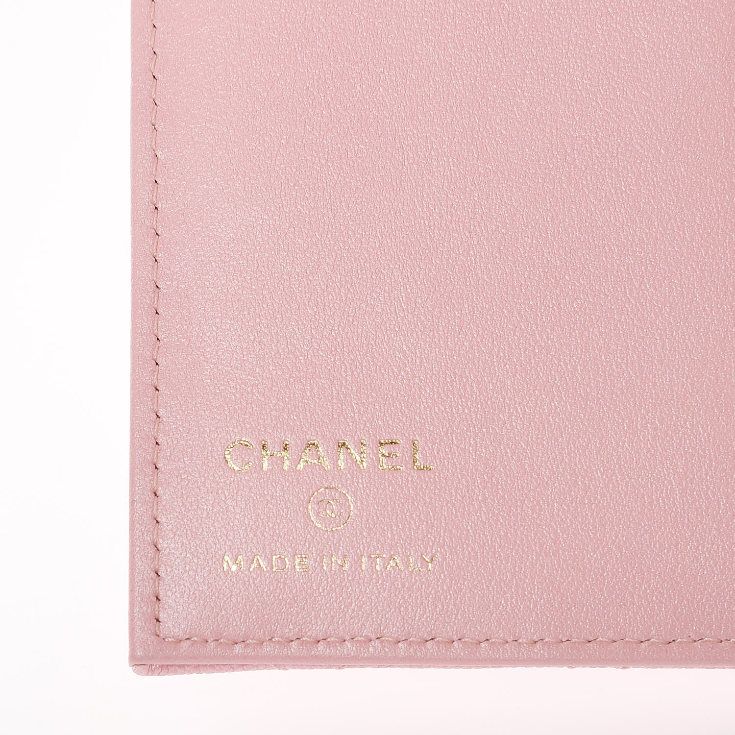 Chanel Iridescent Caviar Quilted Passport Holder Pink 6 of 8