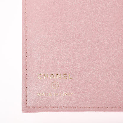 Chanel Iridescent Caviar Quilted Passport Holder Pink 6 of 8