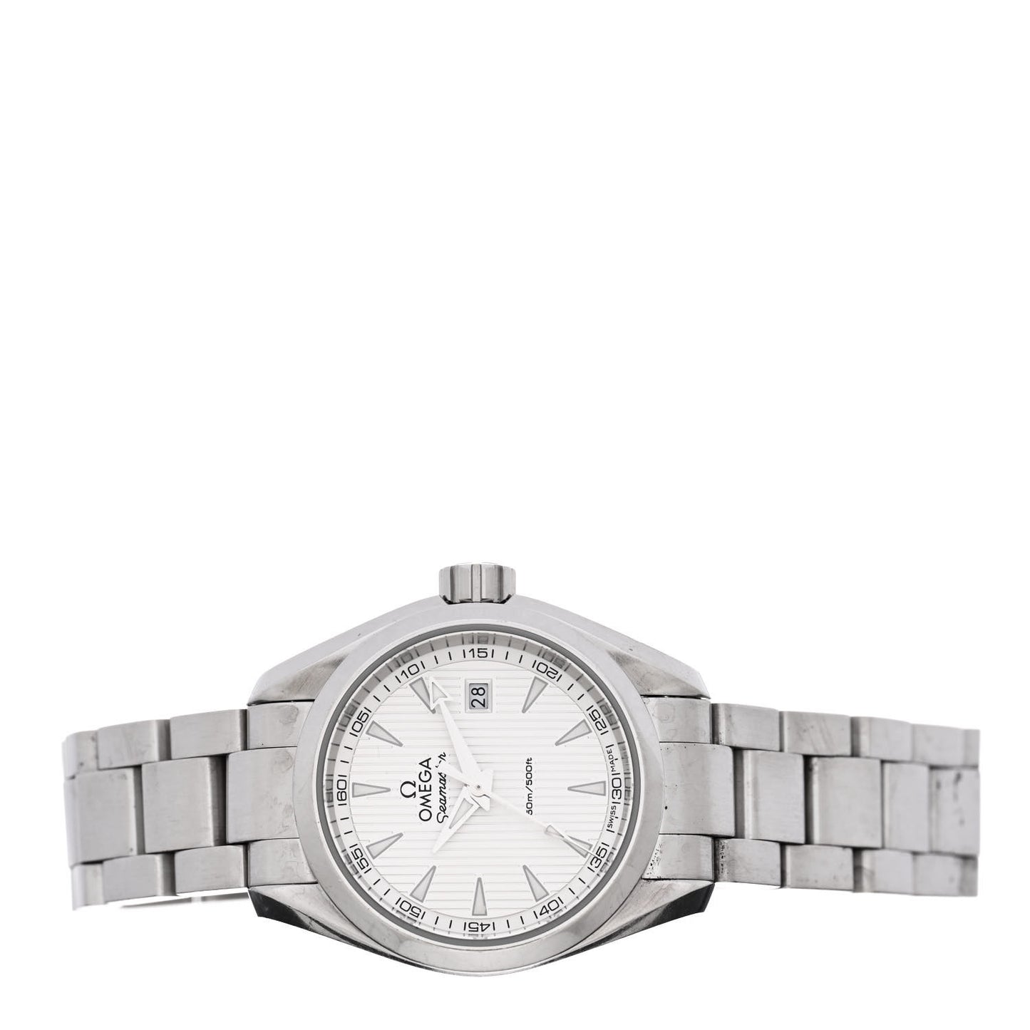Stainless Steel 30mm Seamaster Aqua Terra Quartz Watch Silver 231.10.30.60.02.001