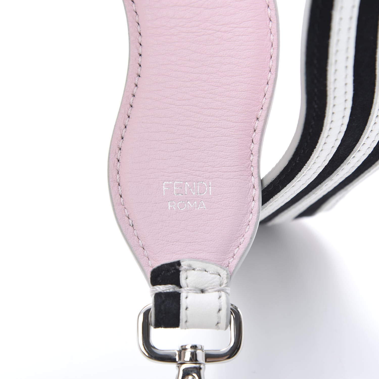 Fendi Suede Calfskin Waves Strap You Black 3 of 3