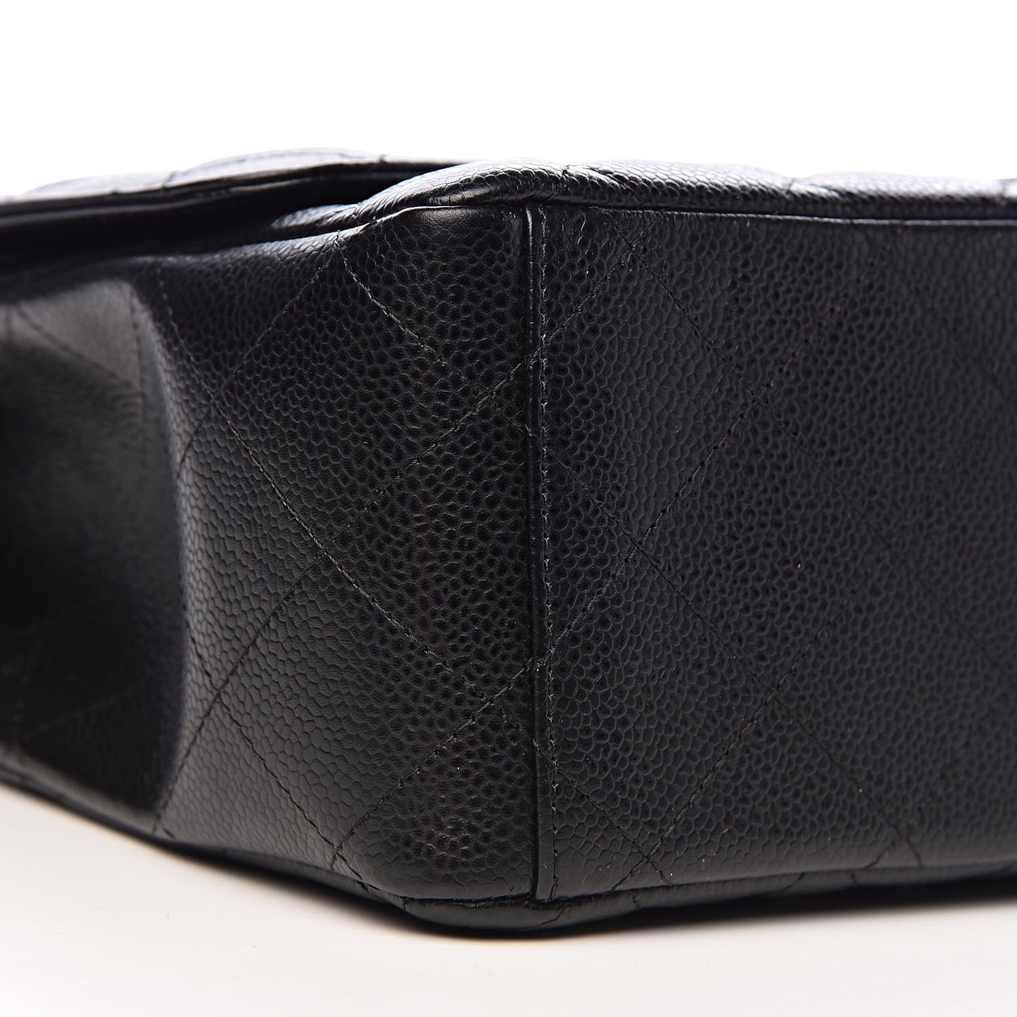 Caviar Quilted Maxi Double Flap Black