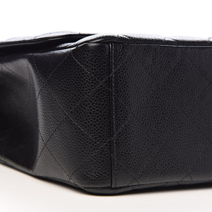 Chanel Caviar Quilted Maxi Double Flap Black 12 of 15