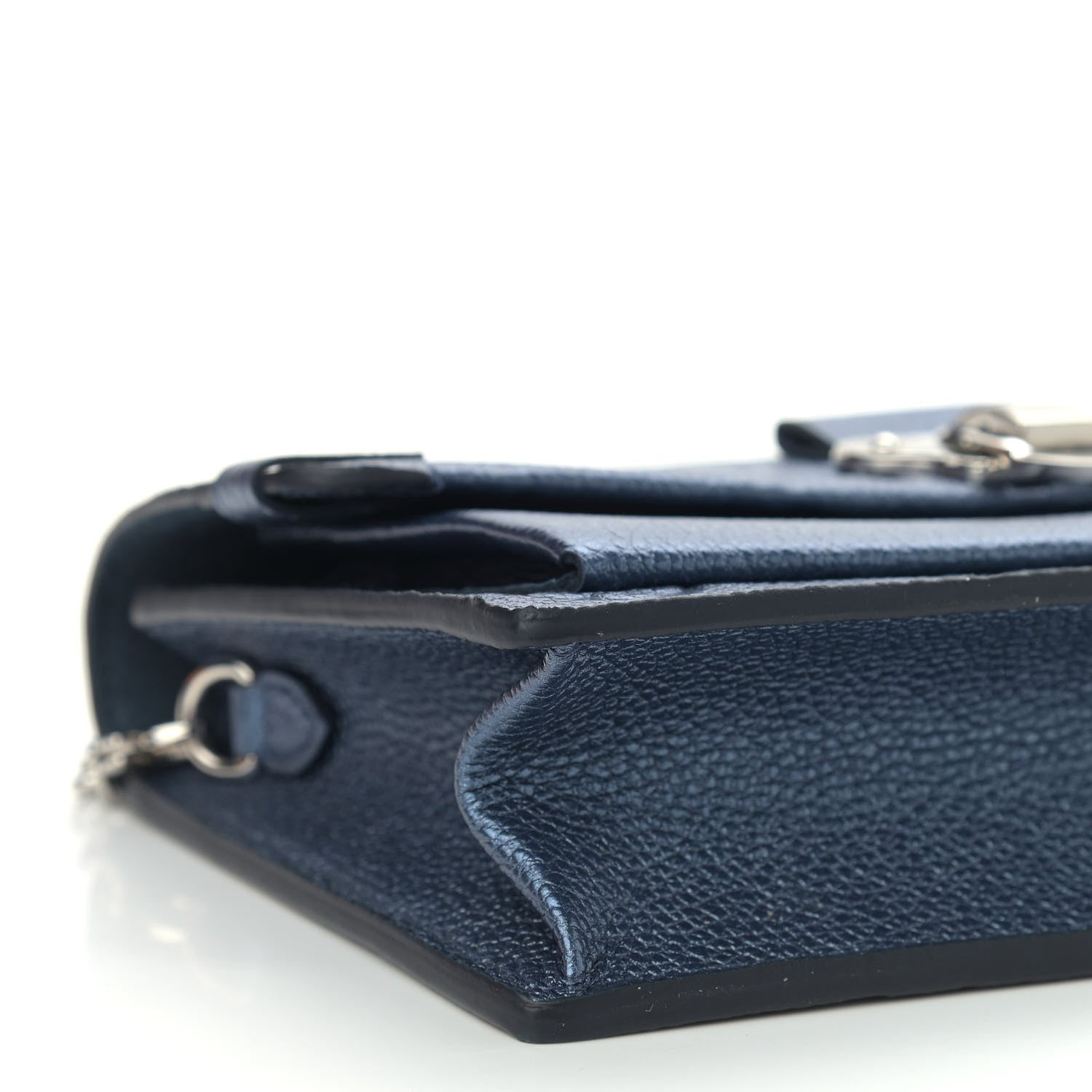 Louis Vuitton Metalli Empreinte Monogram Vavin Chain Wallet Navy Nacre 8 of 10