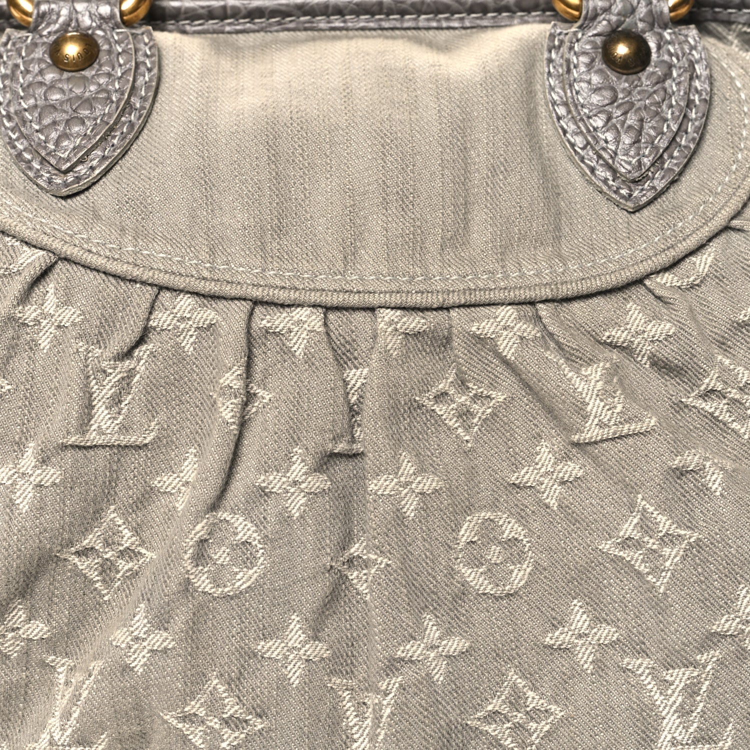 Louis Vuitton Denim Neo Cabby MM Grey 7 of 10