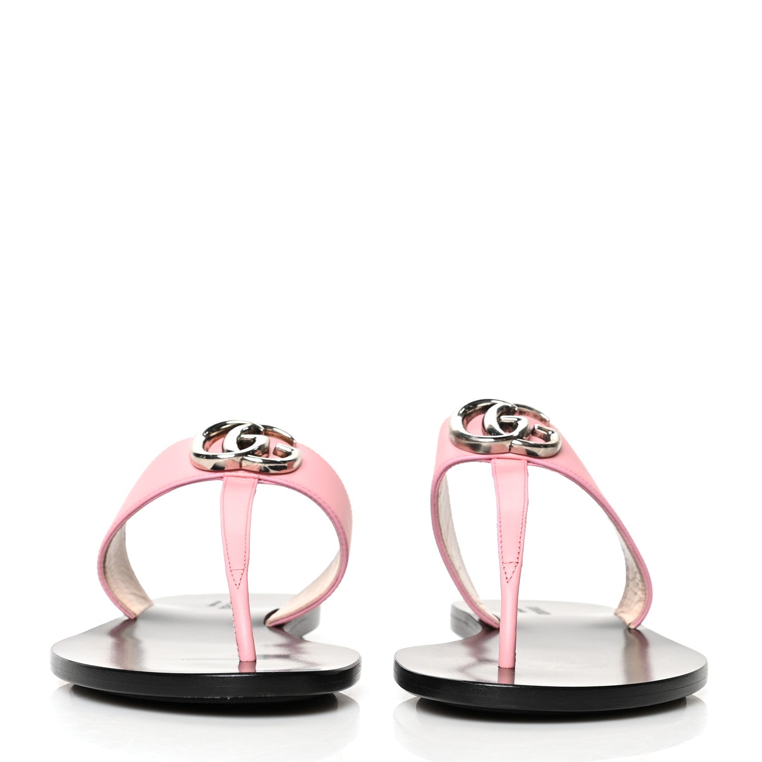 Gucci Calfskin GG Marmont Thong Sandals 37 Wild Rose 2 of 7
