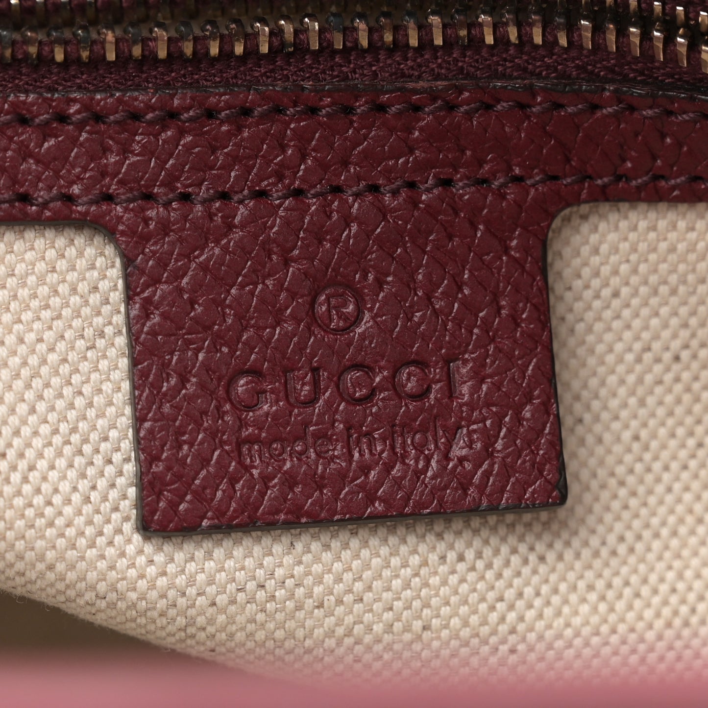 Monogram Small Bree Zippered Tote Red