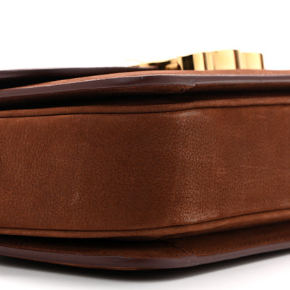 Celine Nubuck Calfskin Teen Triomphe Chestnut 9 of 12