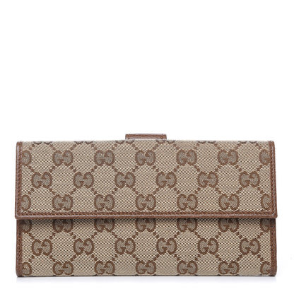 Gucci Monogram Continental Flap Wallet Brown 1 of 7