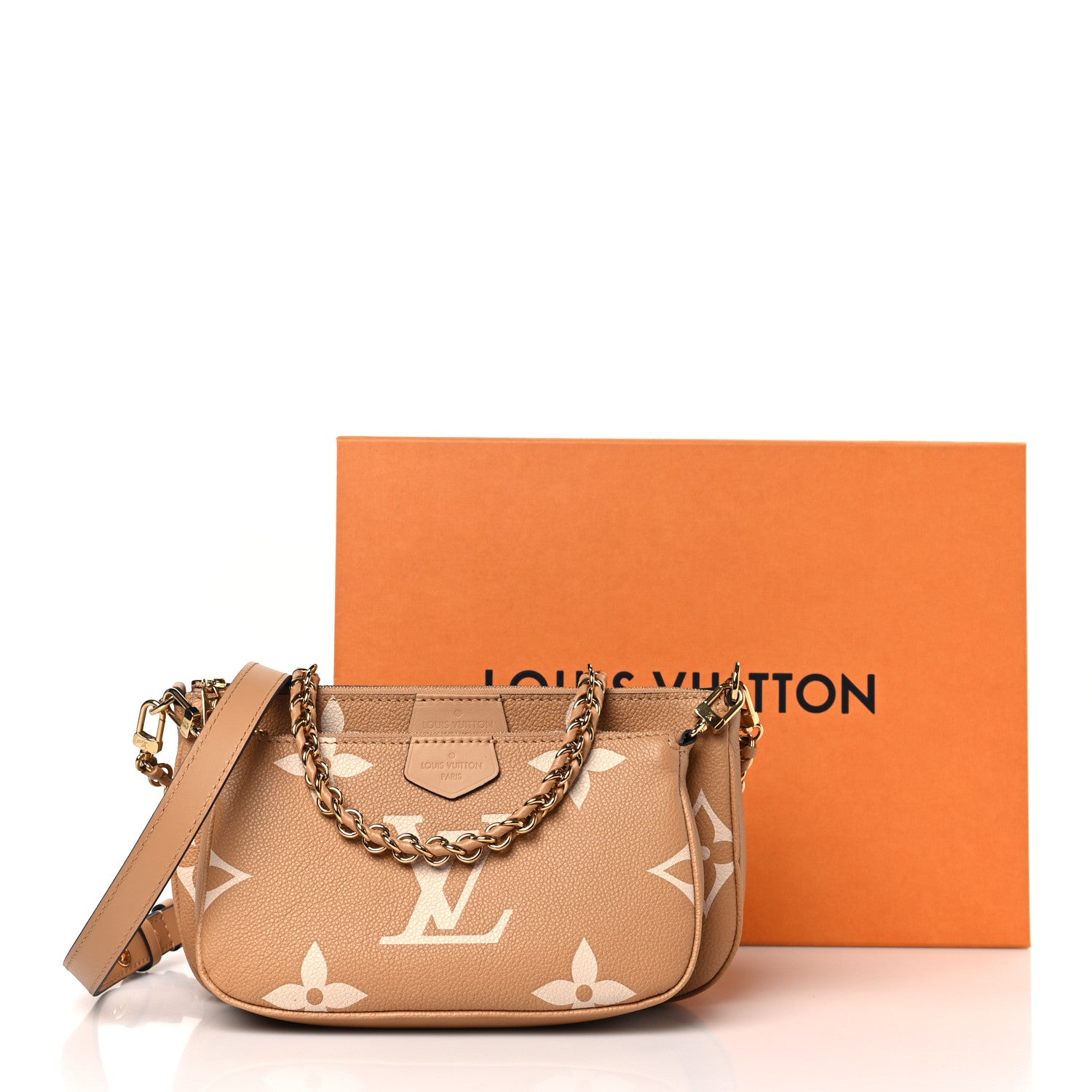 Louis Vuitton Empreinte Monogram Giant Multi Pochette Accessories Arizona Creme 10 of 10