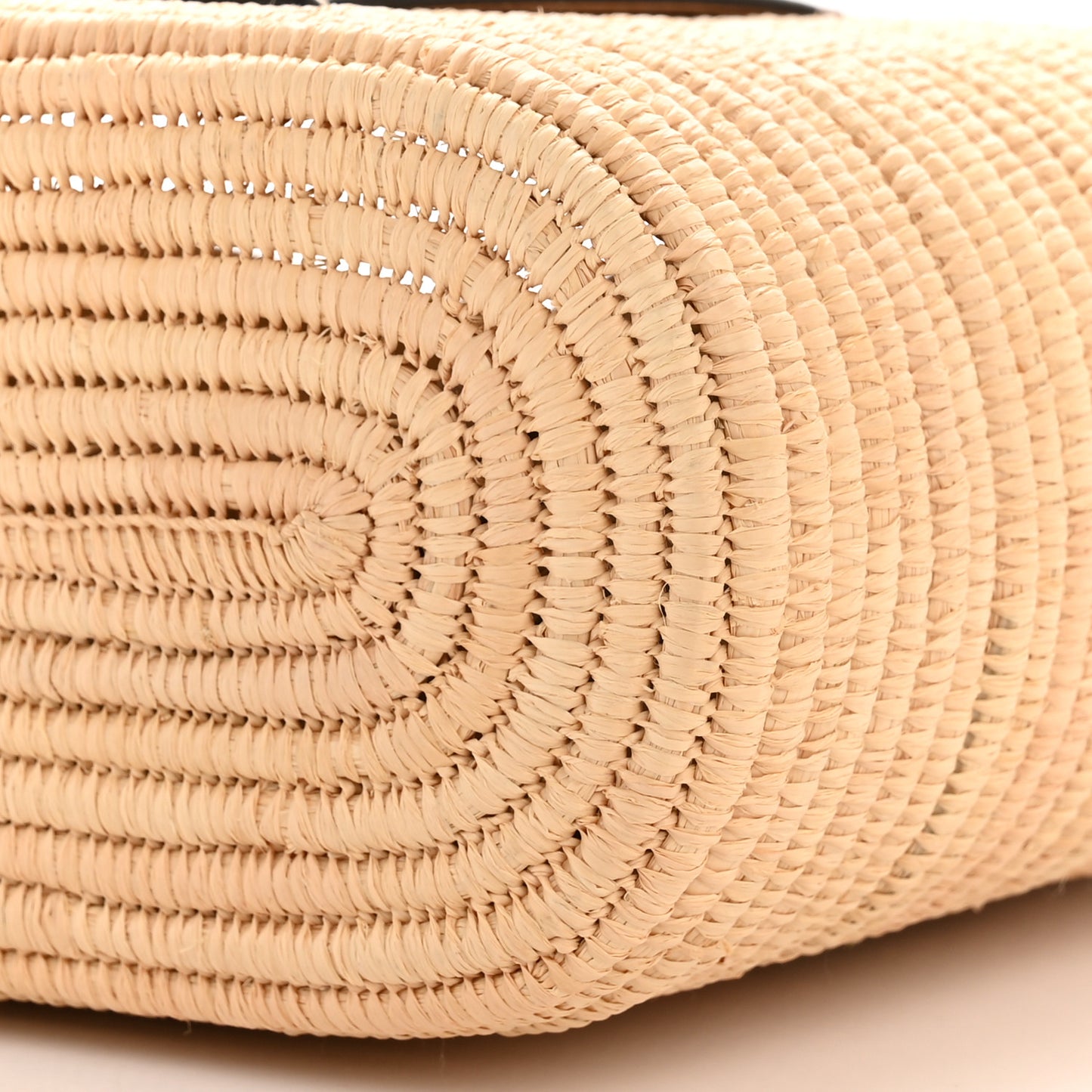 Raffia Small Square Basket Tote Bag Natural Tan