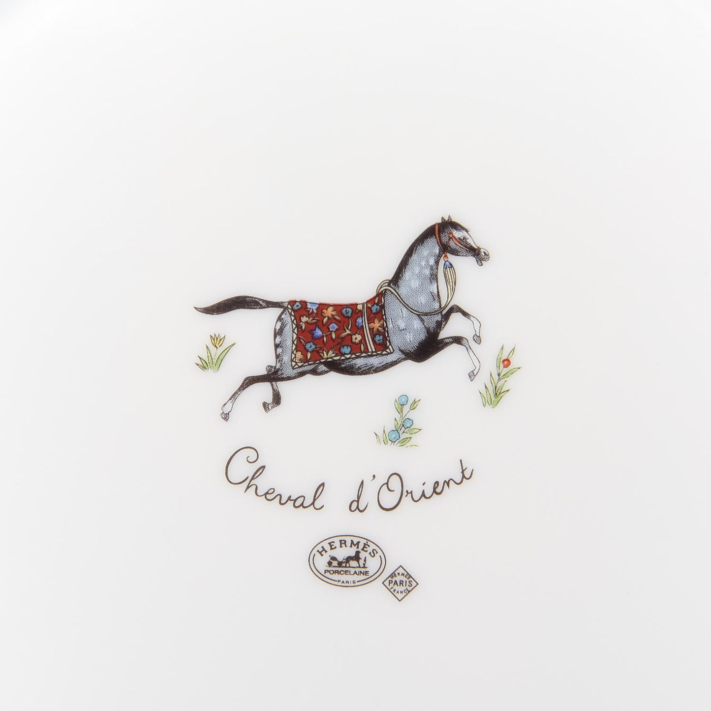 Porcelain Cheval D'Orient Dessert Plate