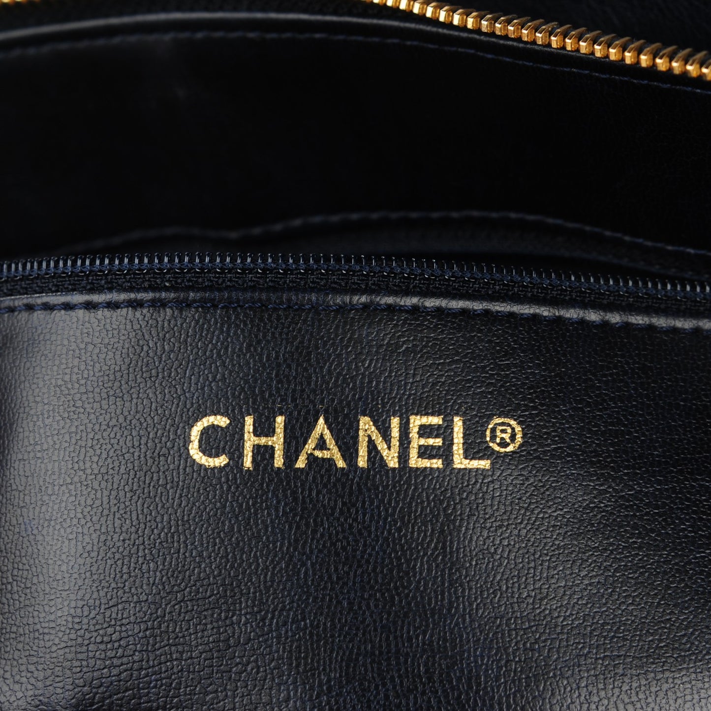 Lambskin Quilted Shoulder Bag White Navy