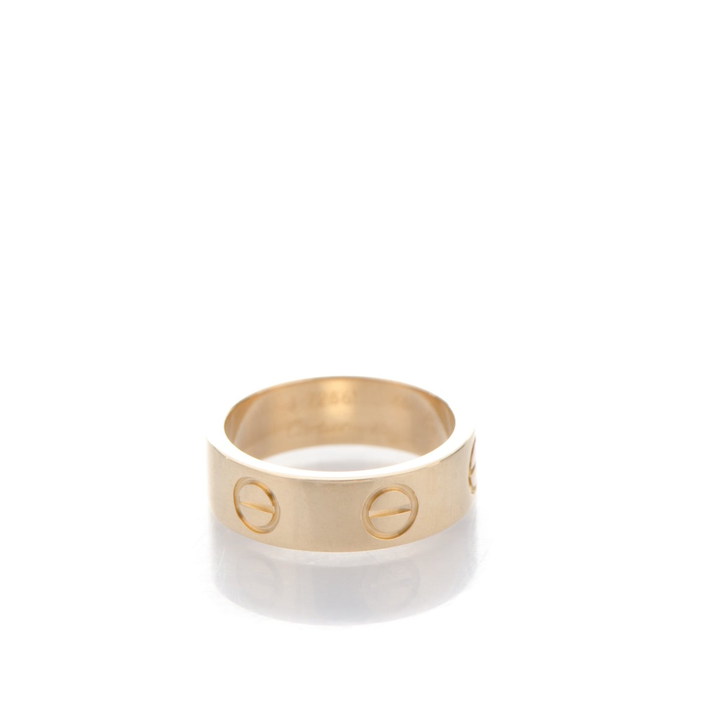 18K Yellow Gold 5.5mm LOVE Ring 48 4.5