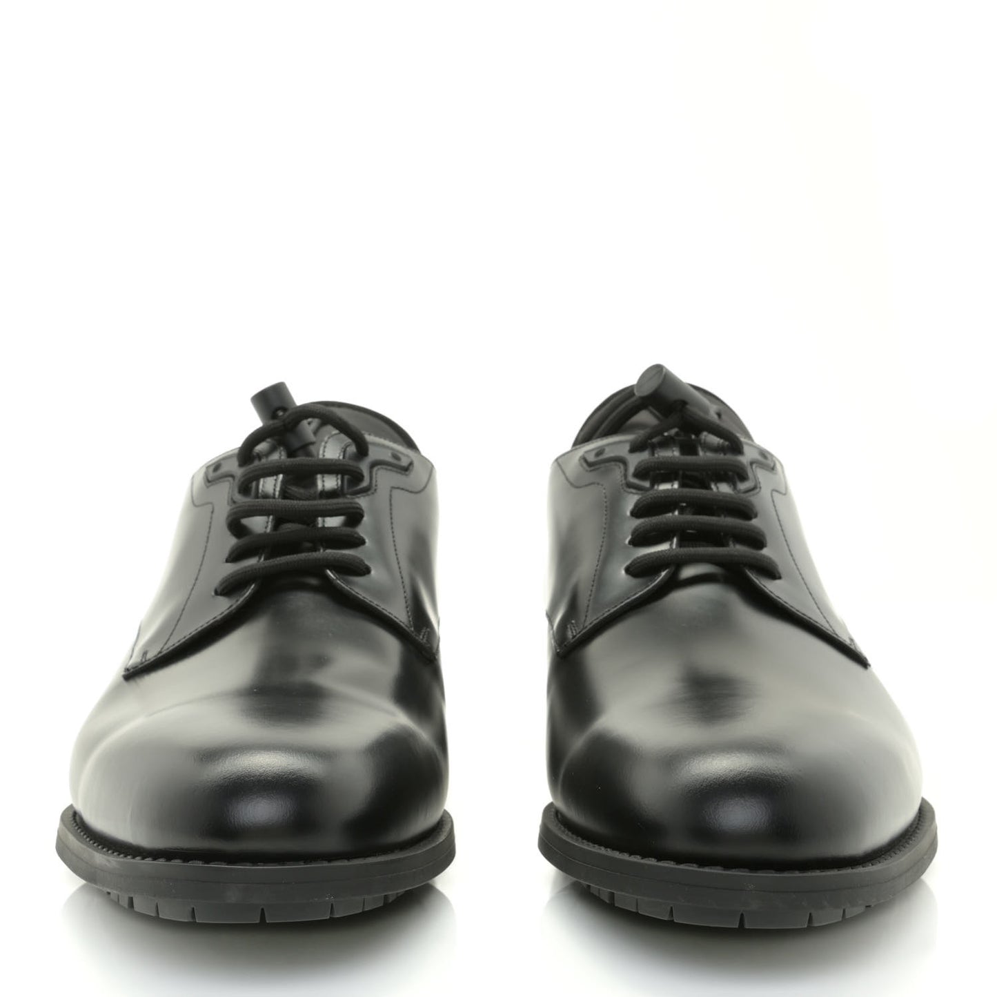 Calfskin Mens Formal Derby Shoes 8.5 Black