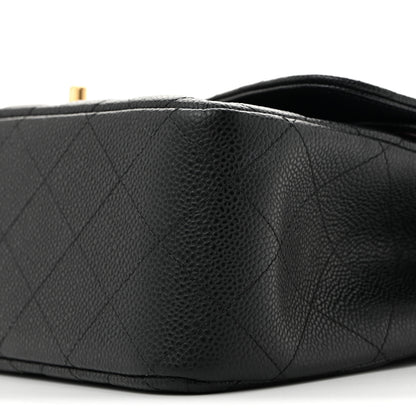 Chanel Caviar Quilted Jumbo Double Flap Black 9 of 10