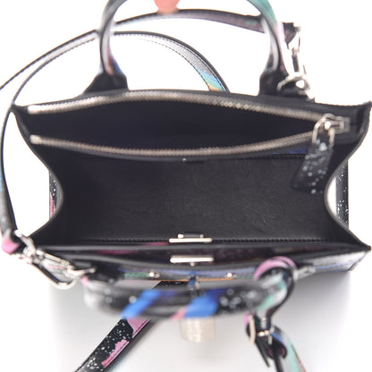 Louis Vuitton Calfskin Splash Pattern Mini City Steamer Black 5 of 9