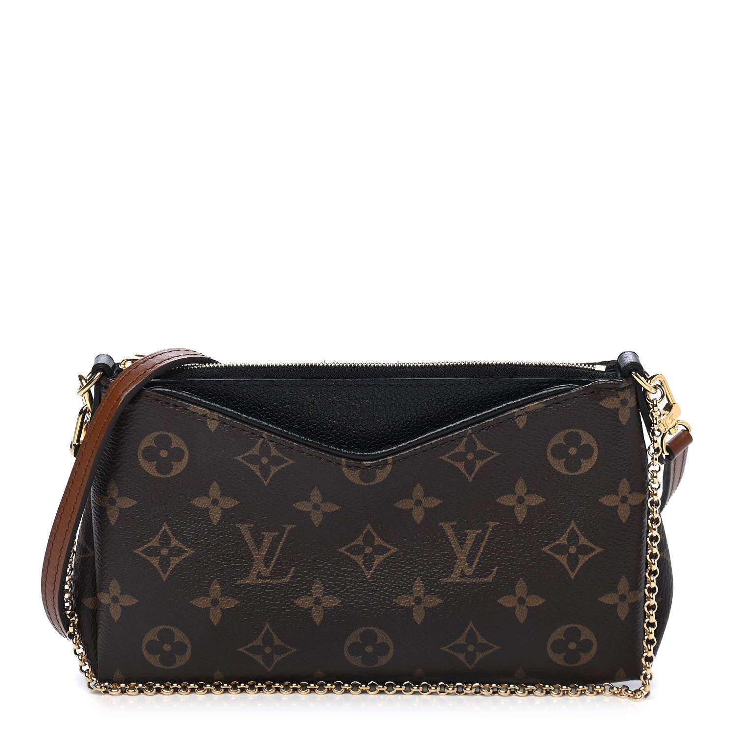 Louis Vuitton Monogram Pallas Clutch Black 1 of 10