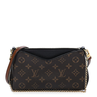 Louis Vuitton Monogram Pallas Clutch Black 1 of 10