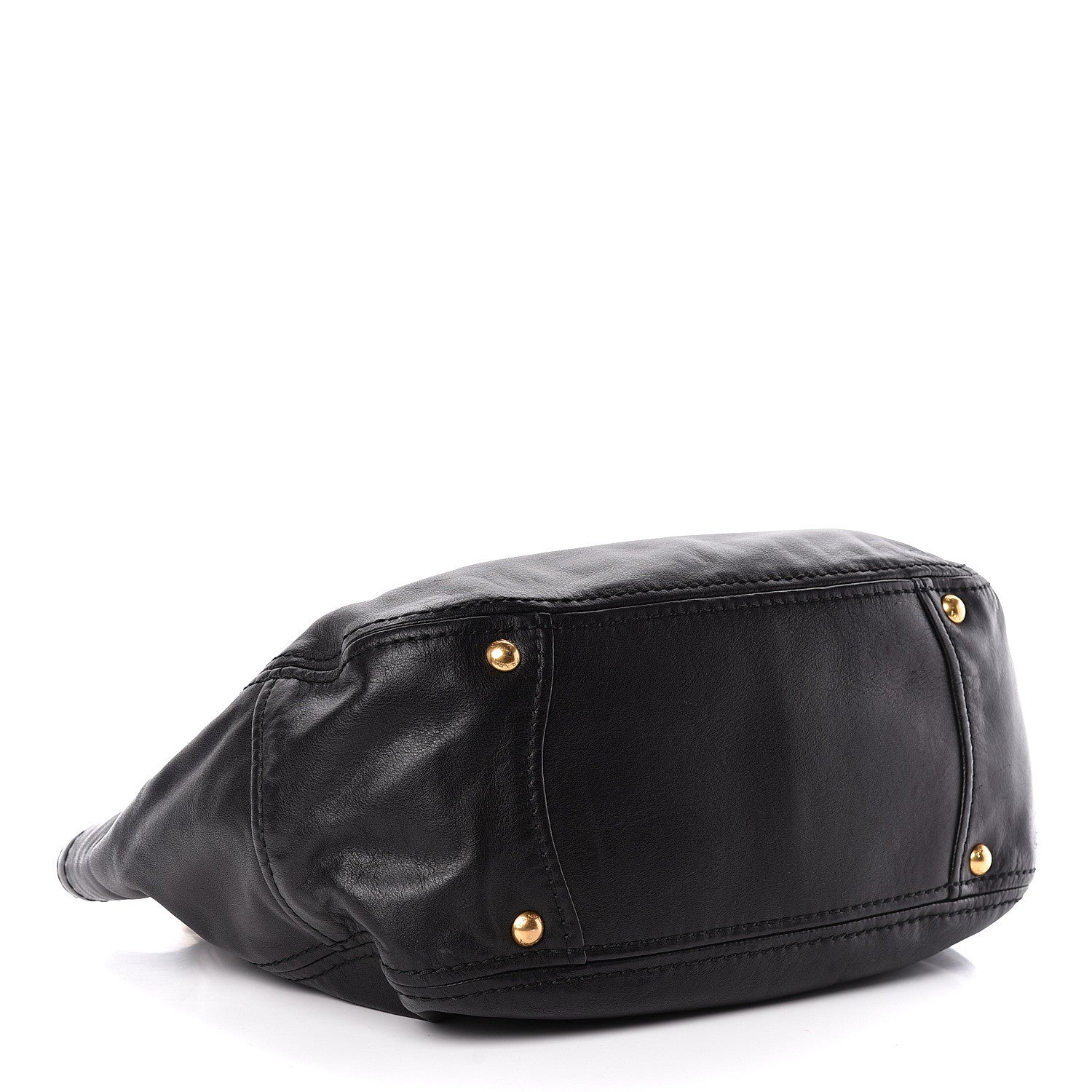 Prada Soft Calf Tote Black 4 of 12