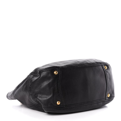 Prada Soft Calf Tote Black 4 of 12