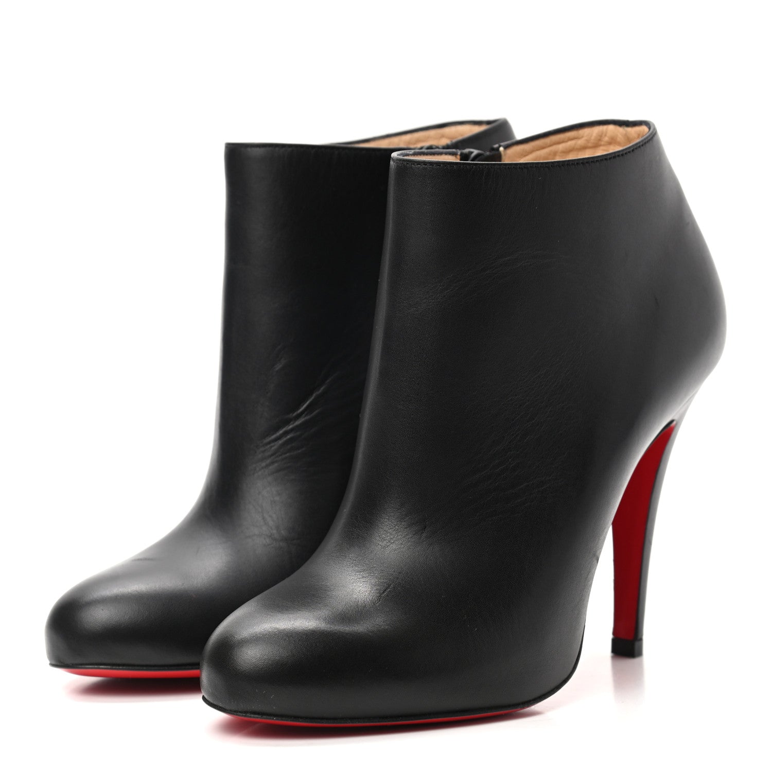 Christian Louboutin Calfskin Belle 85 Ankle Boots 35.5 Black 3 of 8