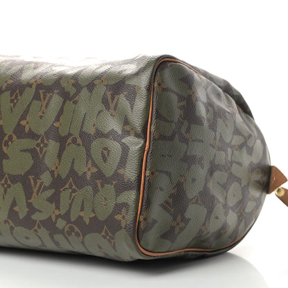 Louis Vuitton Monogram Graffiti Speedy 30 Kaki 6 of 14
