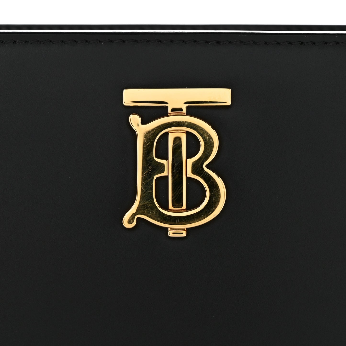 Smooth Calfskin TB Shoulder Bag Black
