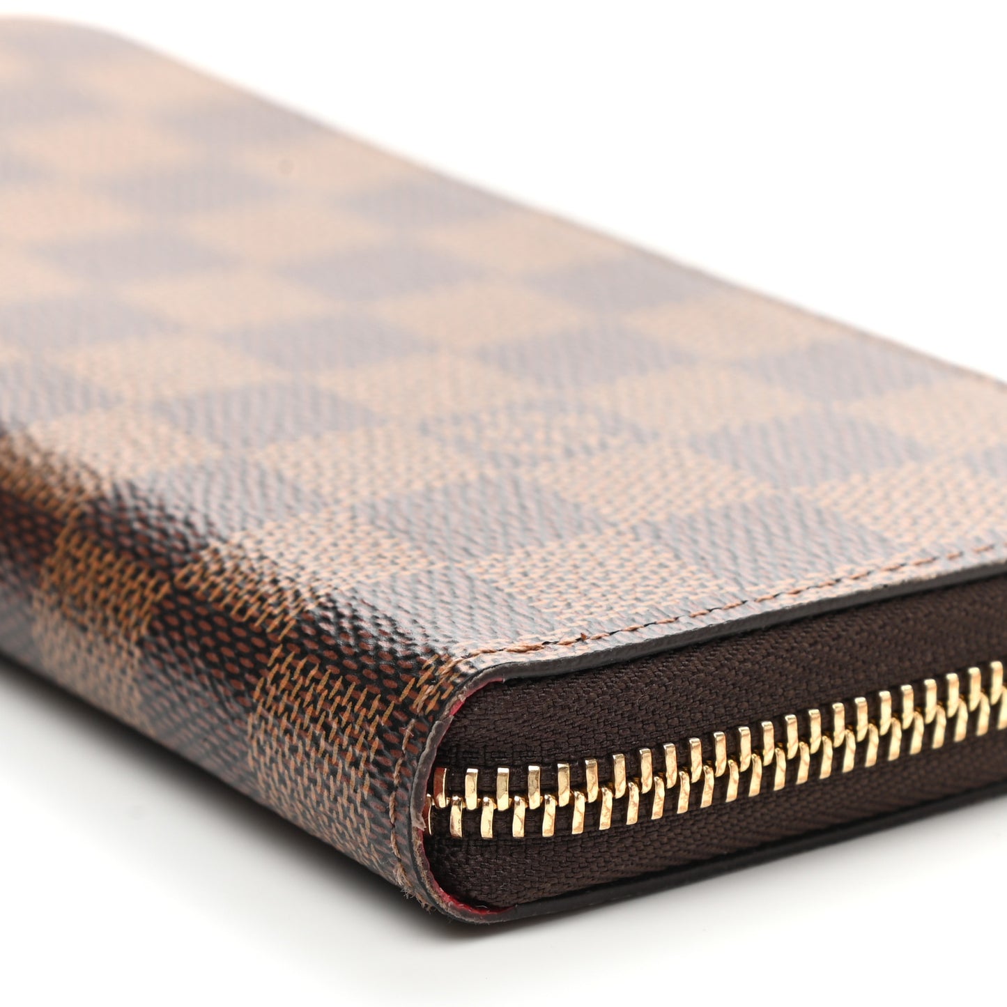 Damier Ebene Clemence Wallet Cherry