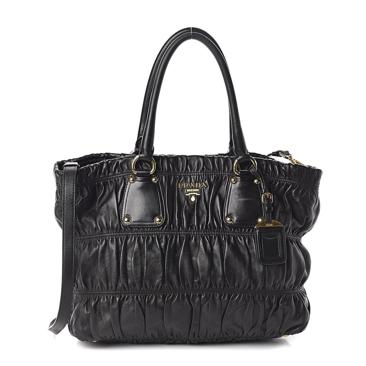 Nappa Gaufre Tote Black