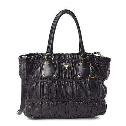 Prada Nappa Gaufre Tote Black 1 of 9