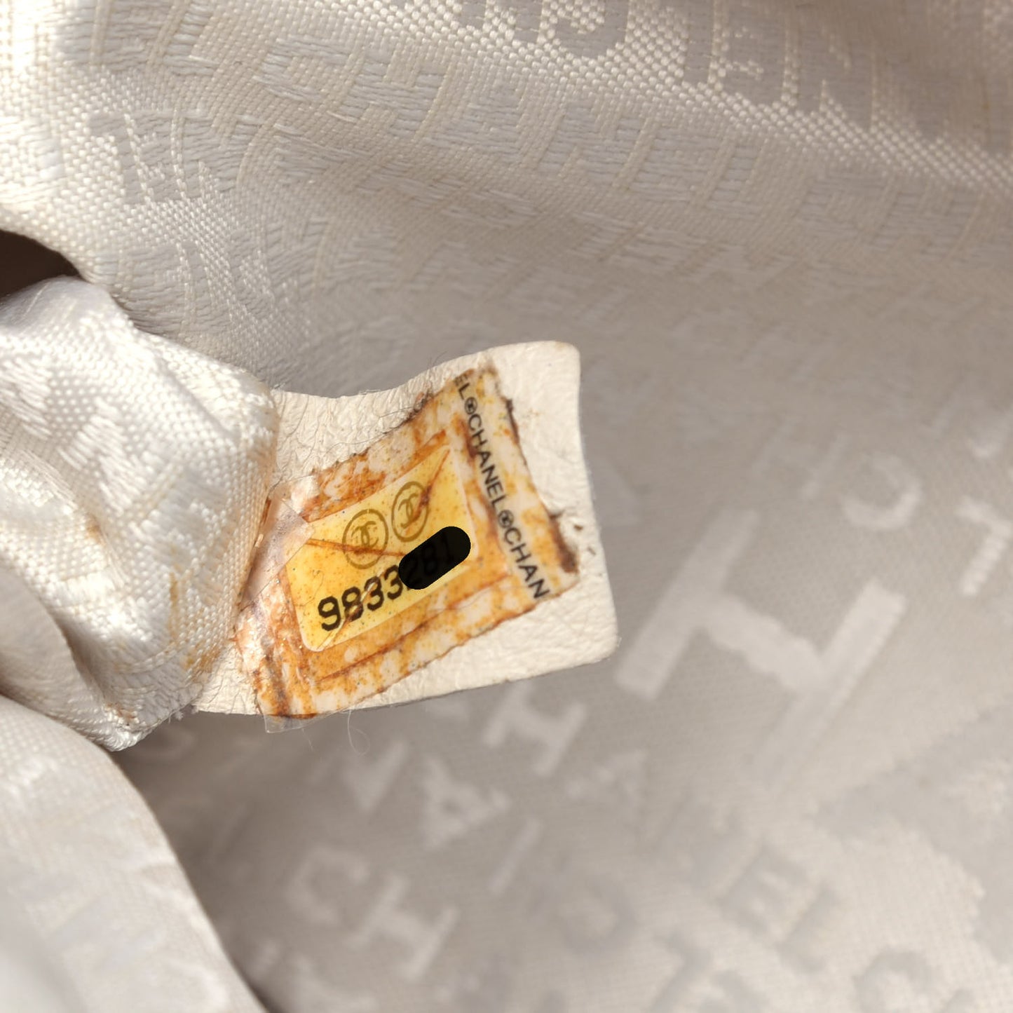 Canvas Woven Lambskin Lax Shoulder Bag Pink